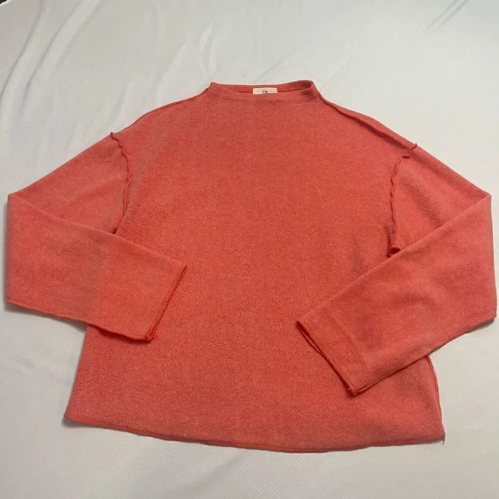 T.la Anthropologie Exposed Seams Soft Sweater Size XS